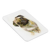 Magnet Flexible Impression carlin face | Chien de Carlin mignon (Côté Droit)