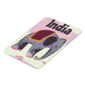 Magnet Flexible Impression d'affiche de voyage d'Indian Elephant. (Côté Gauche)
