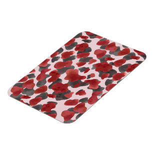 Magnet Flexible Impression d'animaux d'hiver à l'aquarelle rustiqu