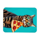 Magnet Flexible Impression de chat amusante, papier d'affiche de v (Horizontal)
