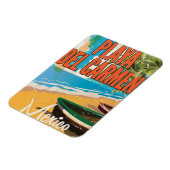 Magnet Flexible Impression de l'affiche de voyage Playa del Carmen (Côté Gauche)
