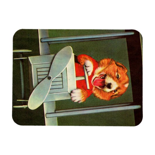 Magnet Flexible impression de pilote de chien (Horizontal)