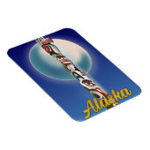 Magnet Flexible Impression de voyage sur le totem d'Alaska (Côté Droit)