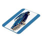 Magnet Flexible Impression DeSoto bleue 1950 (Côté Gauche)