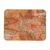 Magnet Flexible Impression florale orange moderne sur Arrière - pl (Horizontal)