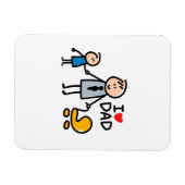 Magnet Flexible Impression Love Daddy (Horizontal)