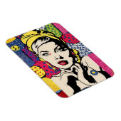 Magnet Flexible Impression sur aimant d'un portrait de femme dans  (Côté Droit)