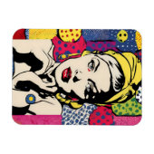 Magnet Flexible Impression sur aimant d'un portrait de femme dans  (Horizontal)