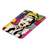 Magnet Flexible Impression sur aimant d'un portrait de femme dans  (Côté Gauche)