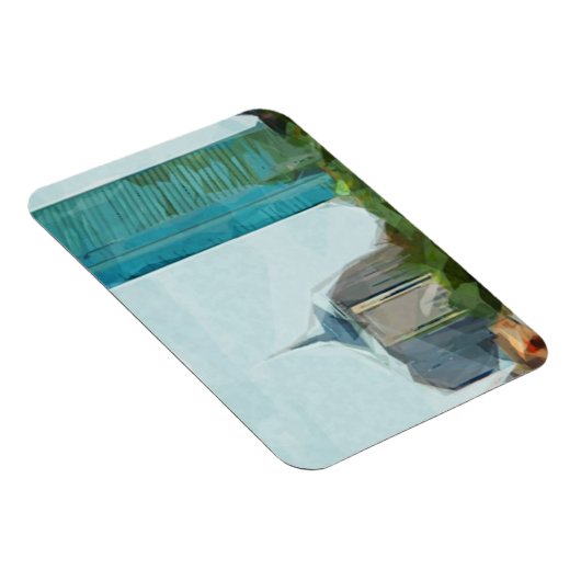 Magnet Flexible Impressionnisme Abstrait de Boston Skyline (Côté Droit)