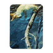 Magnet Flexible Impressionnisme Abstrait de l'écureuil rouge améri (Vertical)