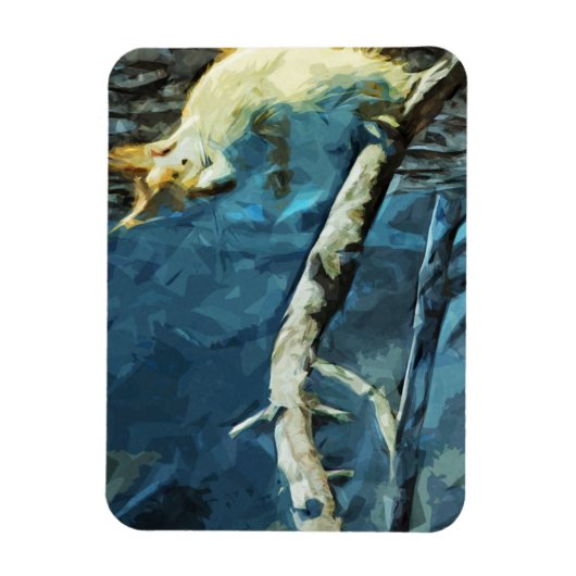 Magnet Flexible Impressionnisme Abstrait de l'écureuil rouge améri (Vertical)