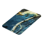 Magnet Flexible Impressionnisme Abstrait de l'écureuil rouge améri (Côté Gauche)