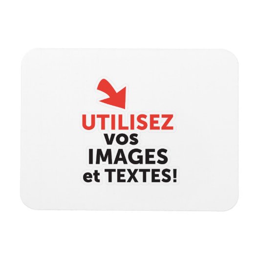 Magnet Flexible Imprimer vos conceptions en ligne en français (Horizontal)