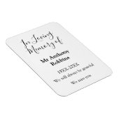 Magnet Flexible In Love souvenir du nom funéraire conservation de (Côté Droit)