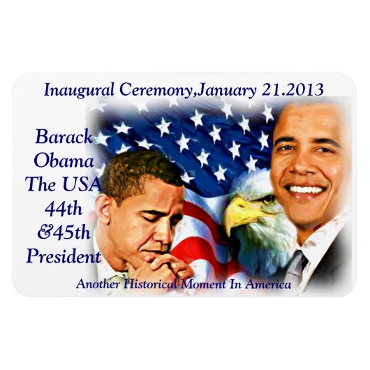 Magnet Flexible Inauguration2013, Barack Obama_Premium Flexi Magne (Horizontal)