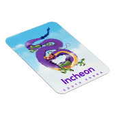 Magnet Flexible Incheon Corée du Sud Dragon (Côté Droit)