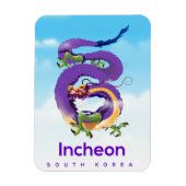 Magnet Flexible Incheon Corée du Sud Dragon (Vertical)