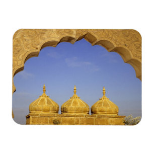 Magnet Flexible Inde, Rajasthan, Jaisalmer. Dômes en grès