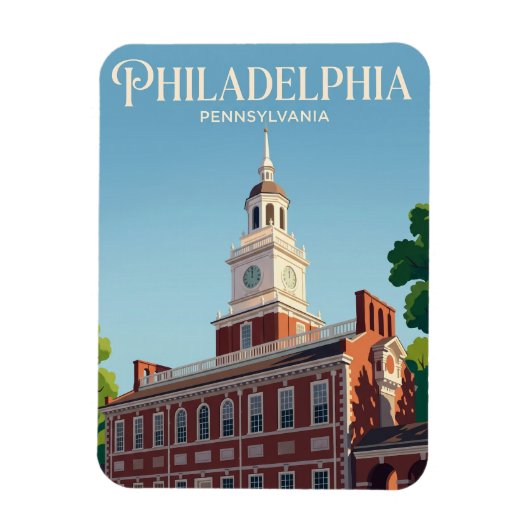 Magnet Flexible Independence Hall USA (Vertical)