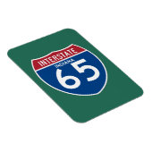 Magnet Flexible Indiana IN I-65 Interstate Highway Shield - (Côté Droit)