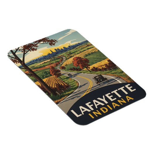 Magnet Flexible Indiana Lafayette Travel (Côté Droit)