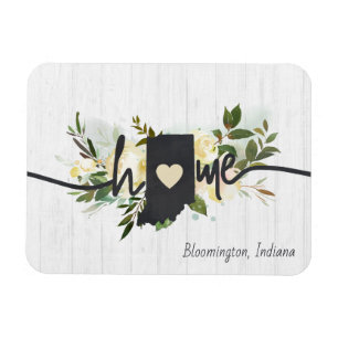 Magnet Flexible Indiana Personnalisé Votre Maison Ville Rustique