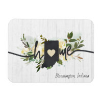 Indiana State Personnalisé Your Home City Rustic
