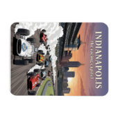 Magnet Flexible Indianapolis, capitale mondiale de la course (Horizontal)