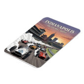 Magnet Flexible Indianapolis, capitale mondiale de la course (Côté Gauche)