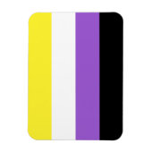 Magnet Flexible Indicateur de fierté non binaire (Vertical)