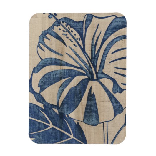 Magnet Flexible Indigo Hibiscus (Vertical)