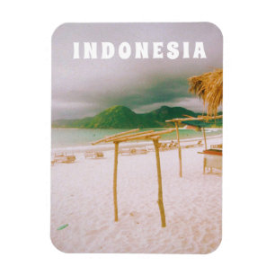 Magnet Flexible Indonésie Lombok Impression Paradis Tropical