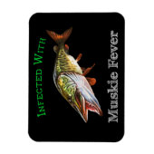 Magnet Flexible Infecté Par La Fièvre Du Muskie (Vertical)
