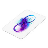 Magnet Flexible Infini avec plume violette (Côté Gauche)