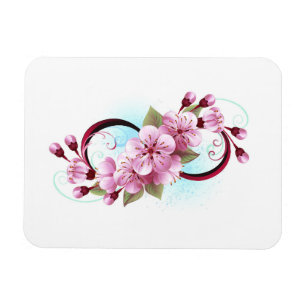 Magnet Flexible Infinité avec les fleurs Sakura
