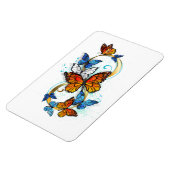 Magnet Flexible Infinité de papillons monarques (Côté Gauche)