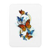 Magnet Flexible Infinity of Monarch Butterflies (Vertical)