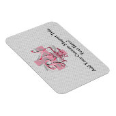 Magnet Flexible Infirmière inscrite, persiennes de croix roses (Côté Droit)