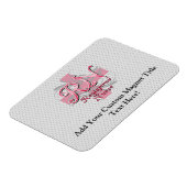 Magnet Flexible Infirmière inscrite, persiennes de croix roses (Côté Gauche)