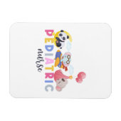 Magnet Flexible Infirmière pédiatrique Animal Safari Zoo Enfants I (Horizontal)