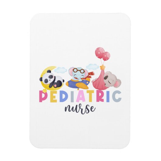 Magnet Flexible Infirmière pédiatrique Animal Safari Zoo Enfants I (Vertical)