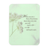 Magnet Flexible Infirmière praticien Touch Vies Fleur sauvage (Vertical)