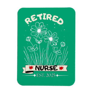 Magnet Flexible Infirmière retraitée RN DEPUIS 2025 Retraite des s