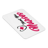 Magnet Flexible Infirmières Mercis | Rose (Côté Droit)