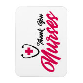 Magnet Flexible Infirmières Mercis | Rose (Vertical)