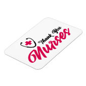 Magnet Flexible Infirmières Mercis | Rose (Côté Gauche)