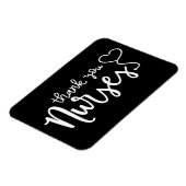 Magnet Flexible Infirmières Mercis | Script fantaisie (Côté Gauche)