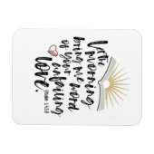 Magnet Flexible INJUSTE AMOUR Psaume Bible Écriture Kitchen (Horizontal)