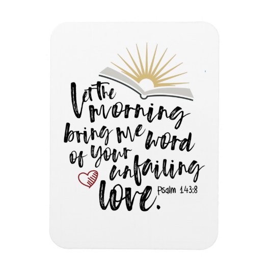 Magnet Flexible INJUSTE AMOUR Psaume Bible Écriture Kitchen (Vertical)